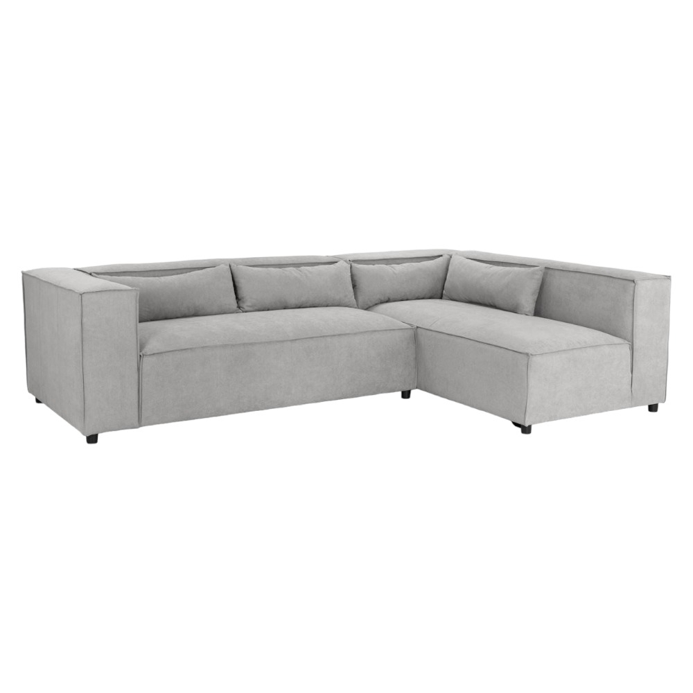 Becca Grey Tufted Universal Corner Sofa