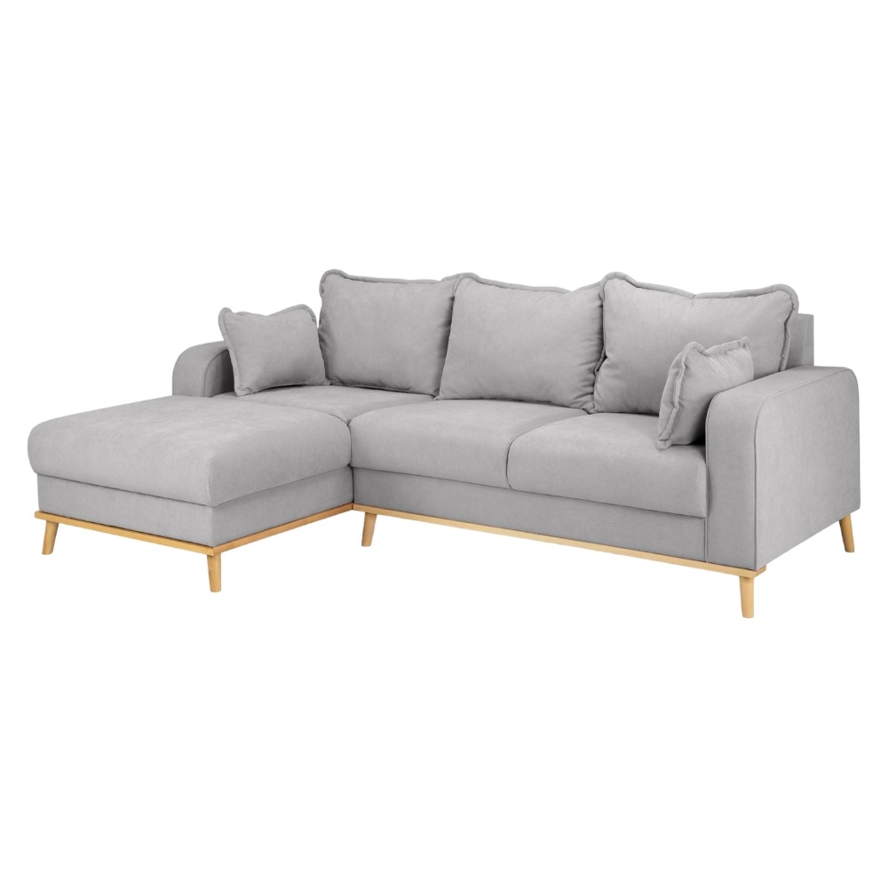 Briar Grey Tufted Left Hand Facing Corner Sofa