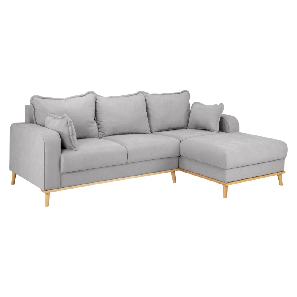 Briar Grey Tufted Right Hand Facing Corner Sofa
