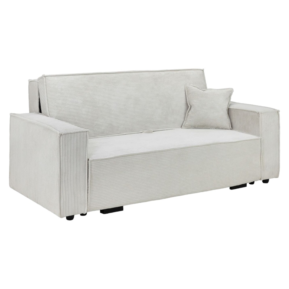 Cassia Beige Tufted 3 Seater Sofabed