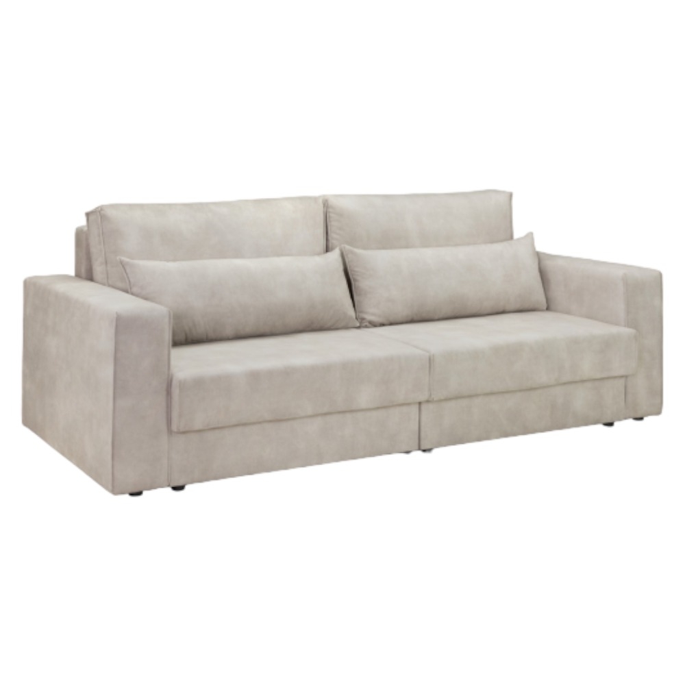 Clover Beige Tufted 4 Seater Sofabed