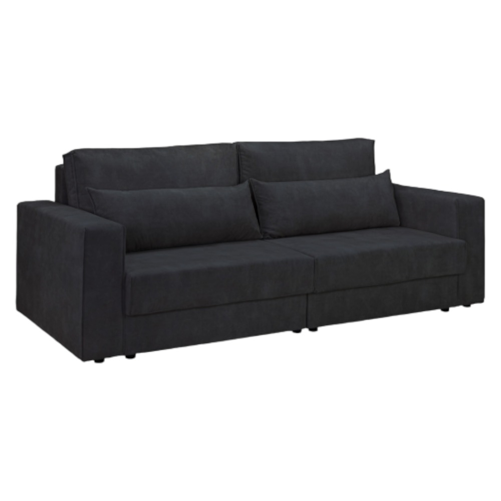 Clover Black Tufted 4 Seater Sofabed