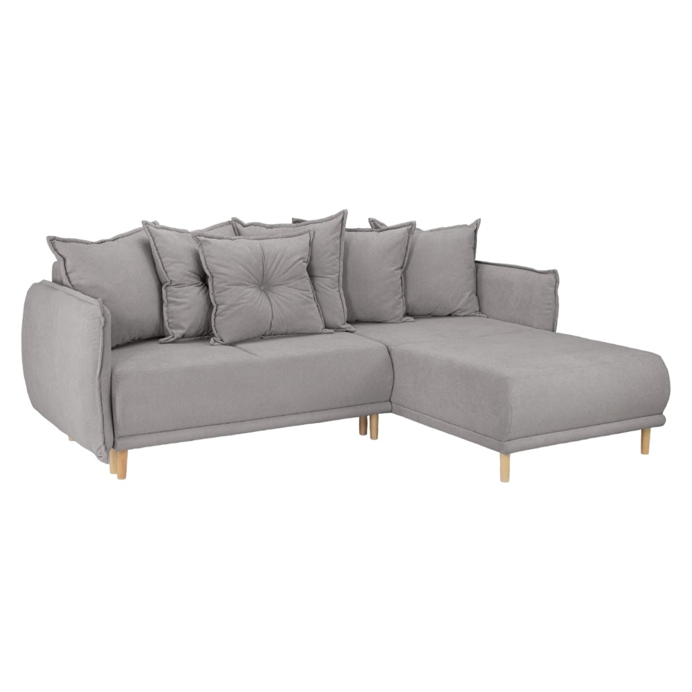 Gale Grey Tufted Universal Corner Sofabed