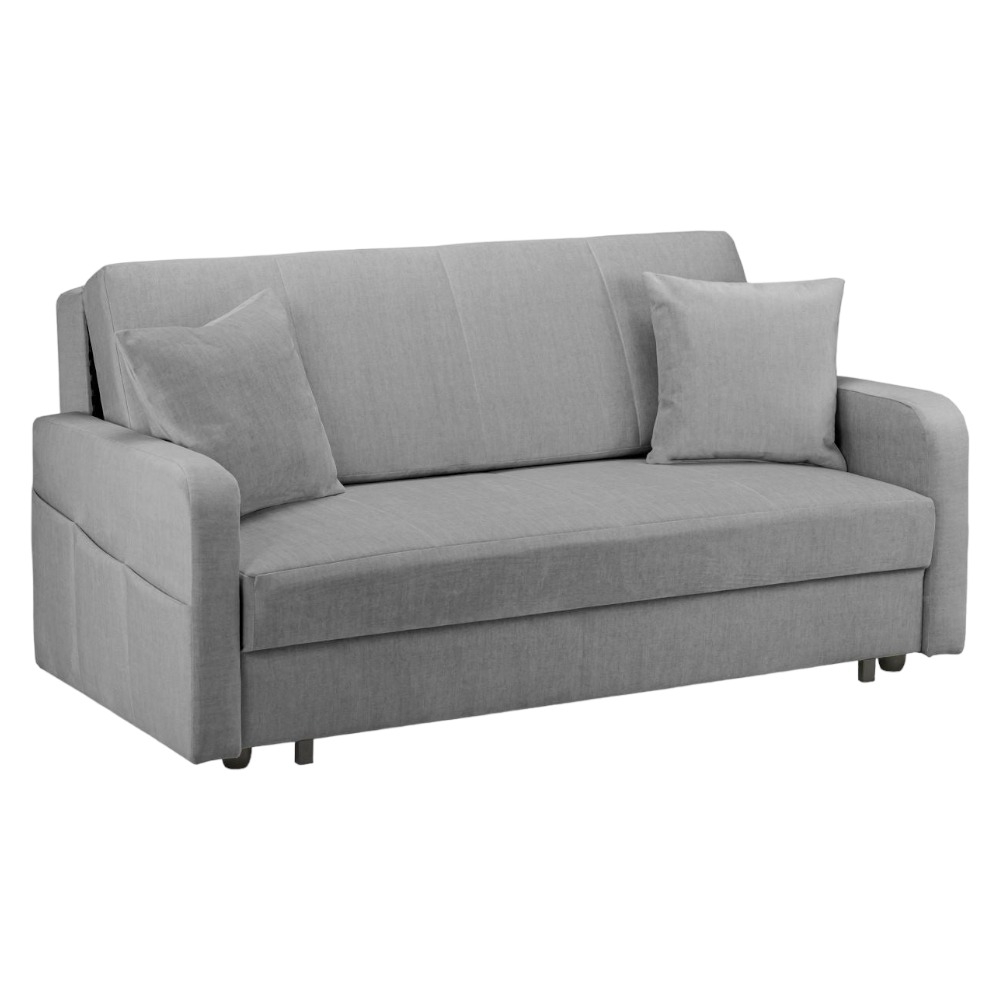 Penelope Grey Tufted 3 Seater Sofabed