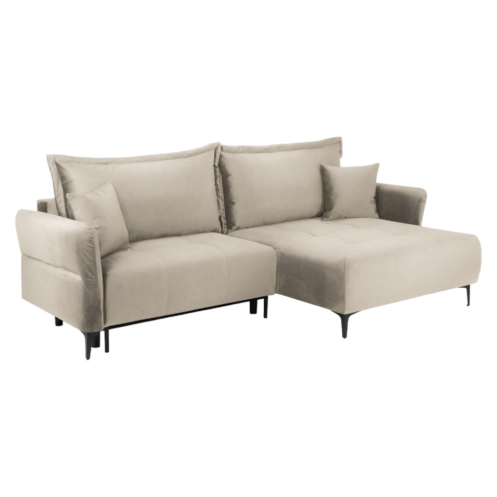 Santa Maria Mocha Tufted Universal Corner Sofabed