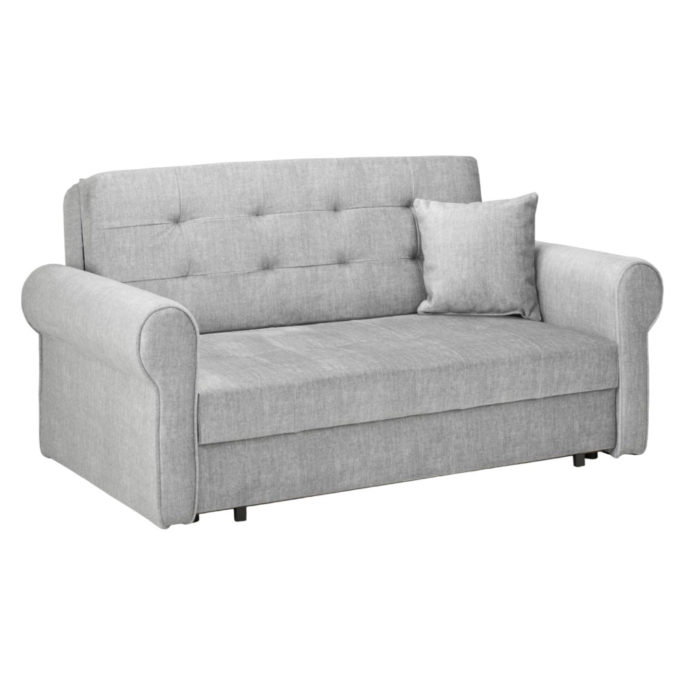 Sorrel Grey Tufted 2 Seater Sofabed