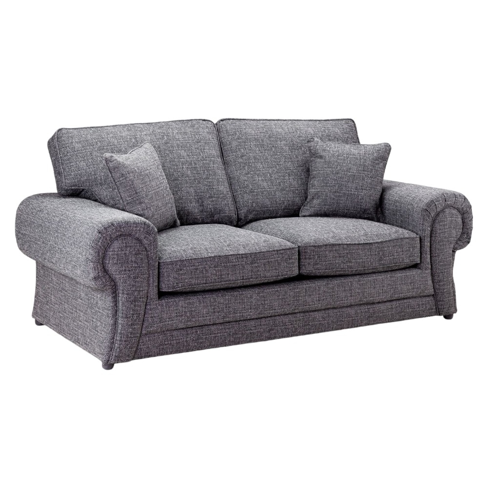 Wilcot Grey Tufted 3 Seater Sofabed