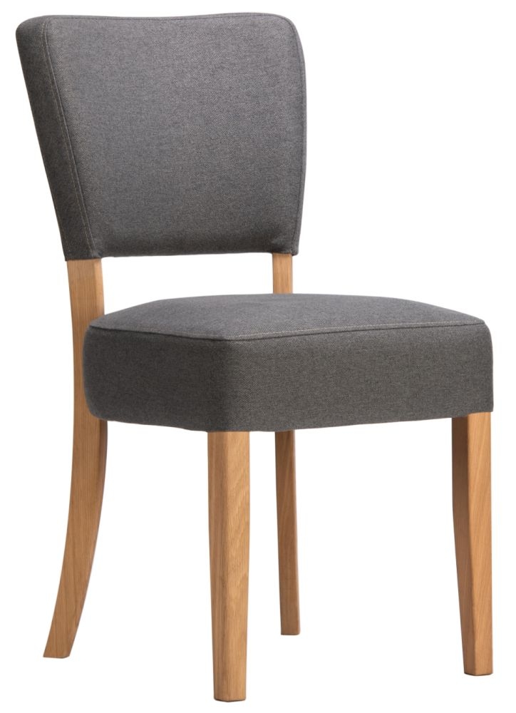 Nico Pewter Fabric Dining Chair Sold In Pairs