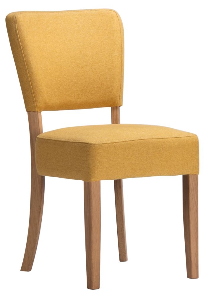 Nico Sunflower Fabric Dining Chair Sold In Pairs
