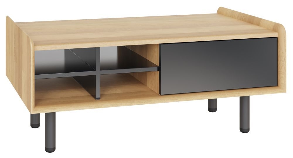 Balto Anthracite And Oak Coffee Table
