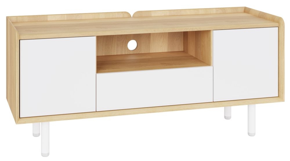 Balto White And Oak Tv Unit