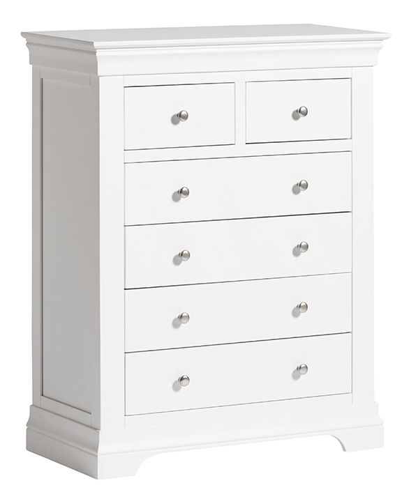 Chantilly White Painted 24 Drawer Chest