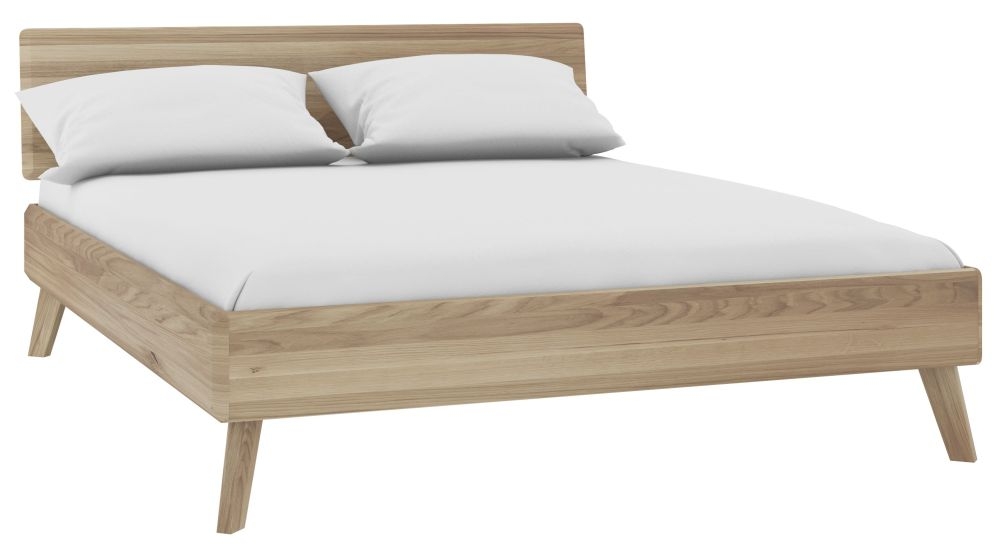 Como Scandinavian Oak Double Bed