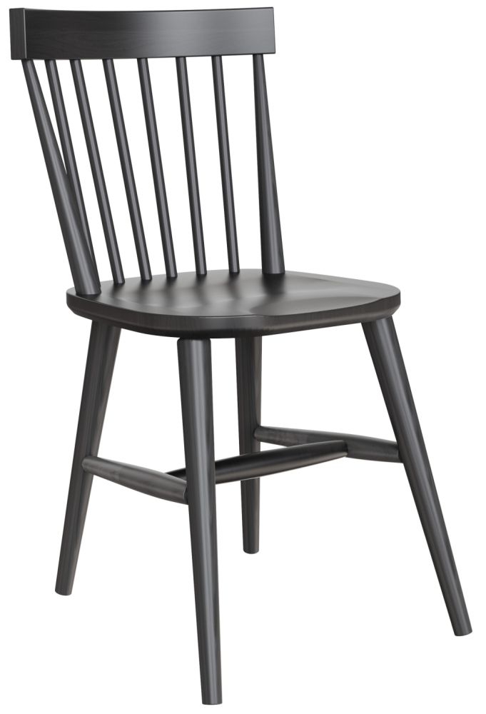 Como Scandinavian Black Oak Dining Chair Sold In Pairs