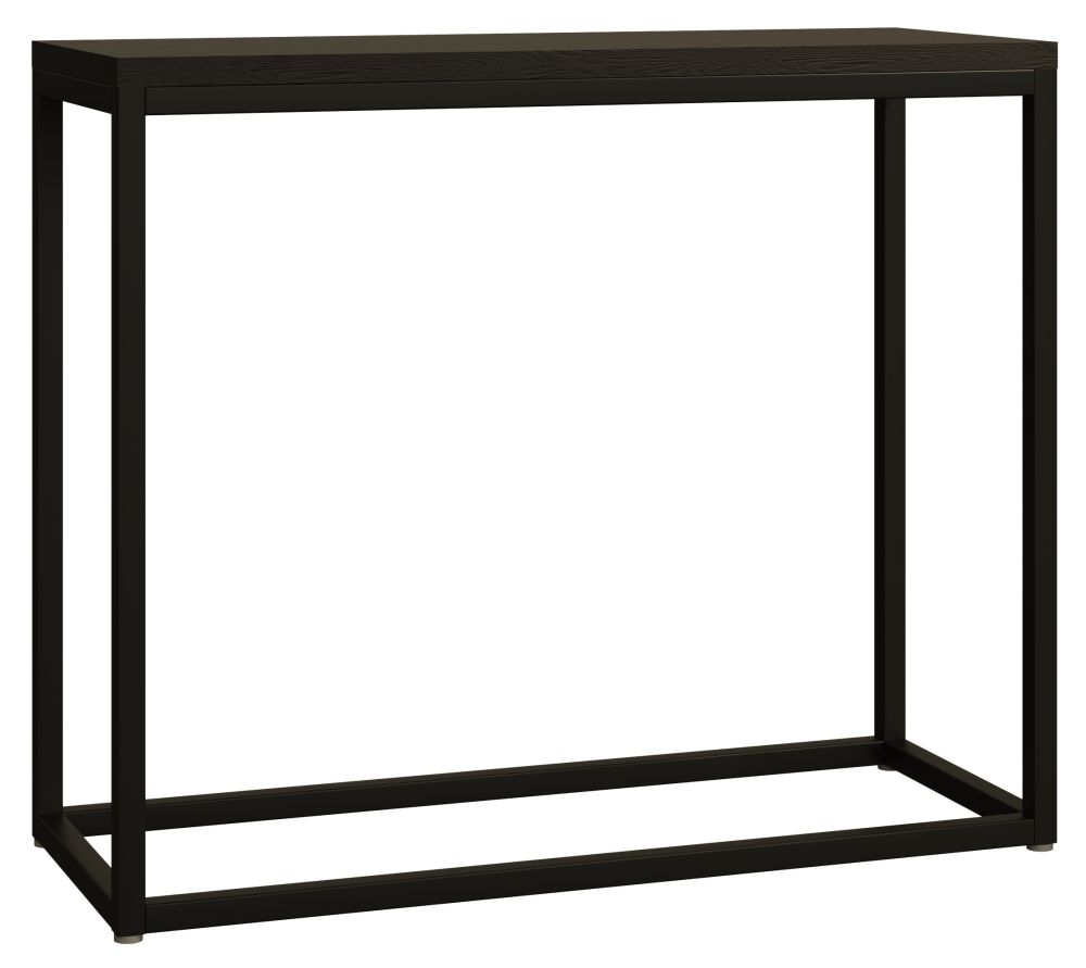 Mono Black And Oak Small Console Table