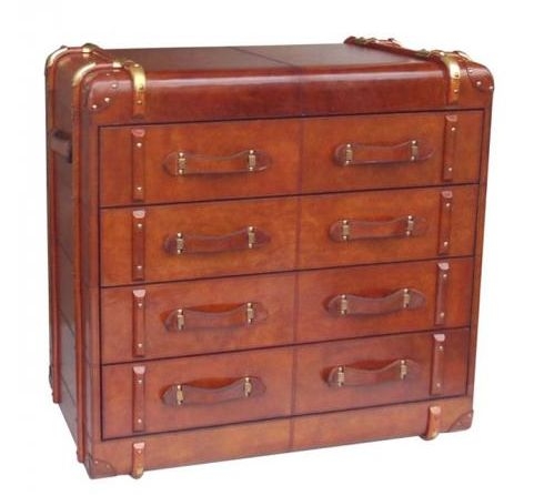 Franklin Handcrafted Cognac 4 Drawer Chest