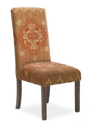 Kilim Flatweave Orange Dining Chair Sold In Pairs