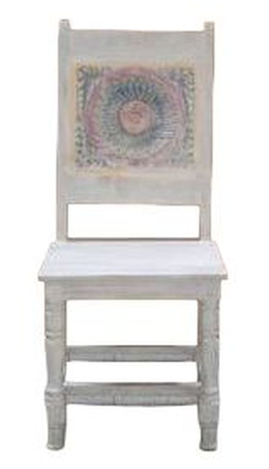 Meera Hand Painted Carved Dining Chair Sold In Pairs