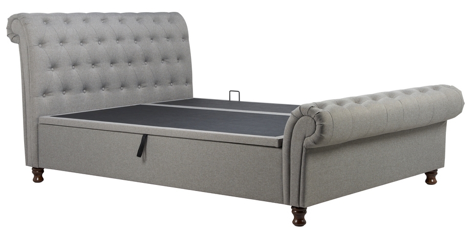 Birlea Castello Grey Fabric Side Ottoman Bed