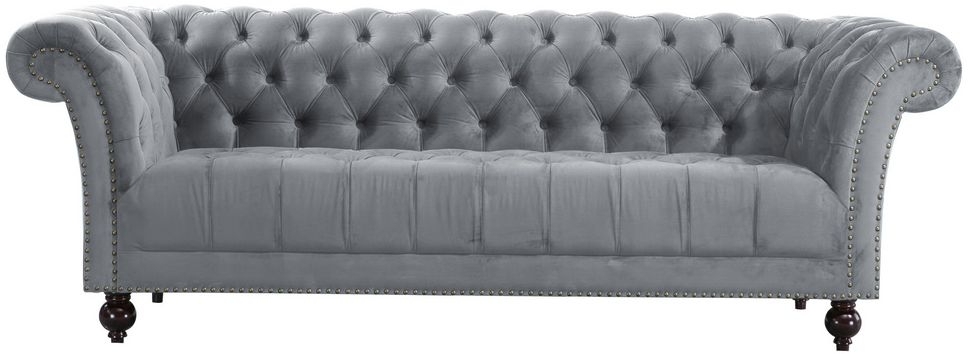 Birlea Chester Grey Fabric 3 Seater Sofa