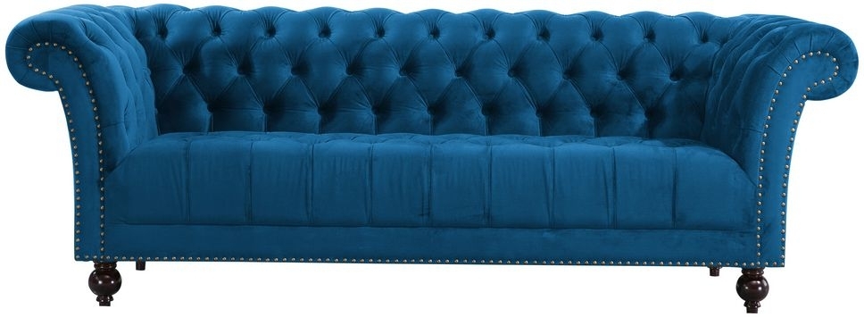 Birlea Chester Midnight Blue Fabric 3 Seater Sofa