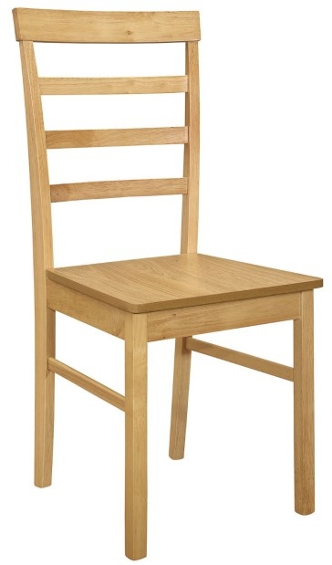 Birlea Upton Oak Ladded Back Dining Chair Sold In Pairs