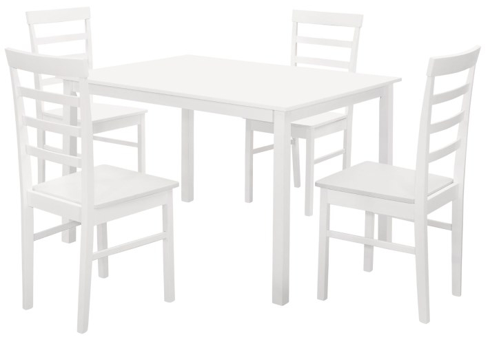 Birlea Cottesmore White 120cm Dining Table And 4 Upton Chair