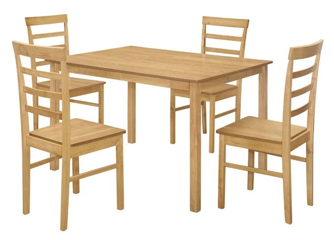 Birlea Cottesmore Oak 120cm Dining Table And 4 Upton Chair