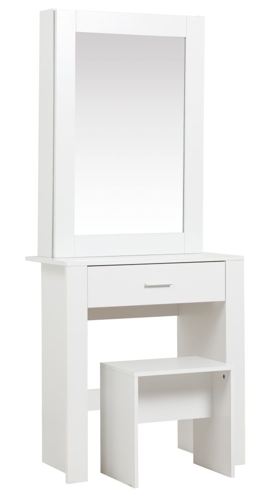 Evelyn Sliding Mirror Dressing Table Comes In White And Black