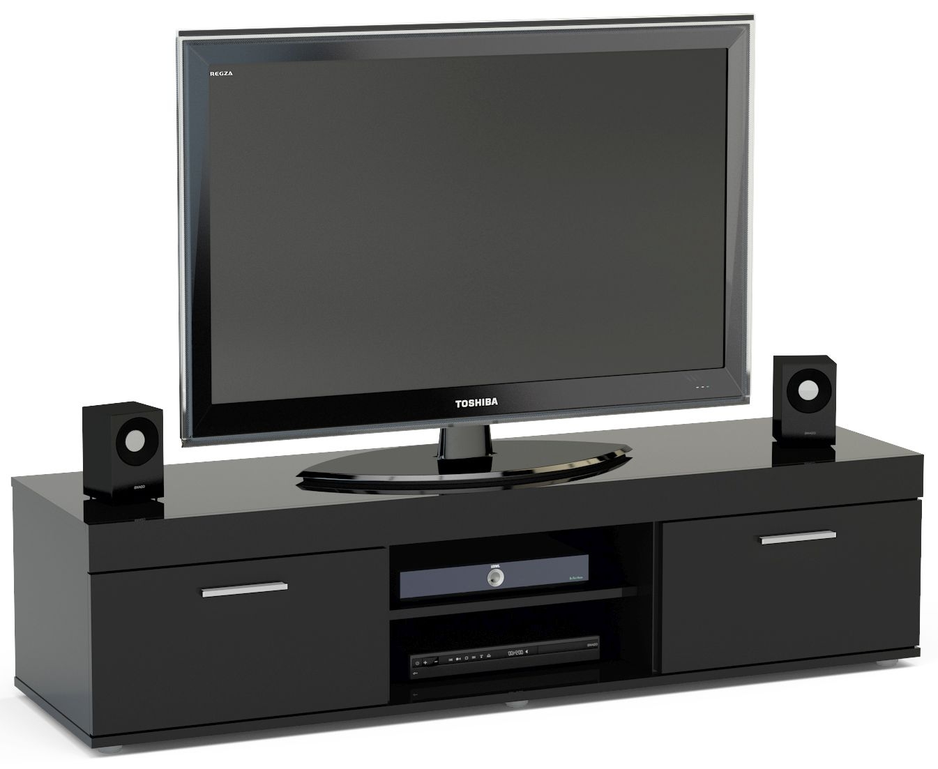 Birlea Edgeware Black Medium Tv Unit