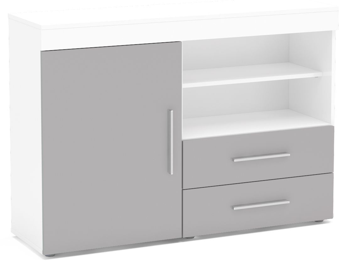 Birlea Edgeware Sideboard White And Grey