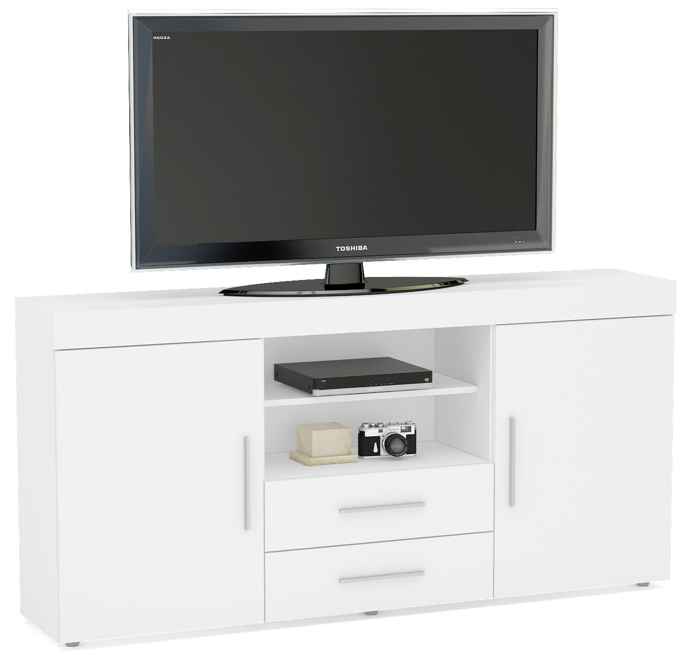 Birlea Edgeware White Large Tv Unit