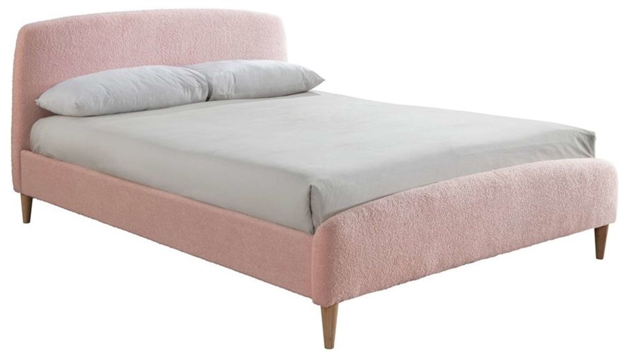 Otley Blush Pink Fabric Bed Comes In Double And King Size