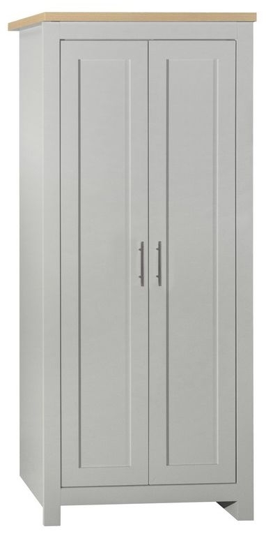 Birlea Highgate Grey Painted 2 Door Wardrobe