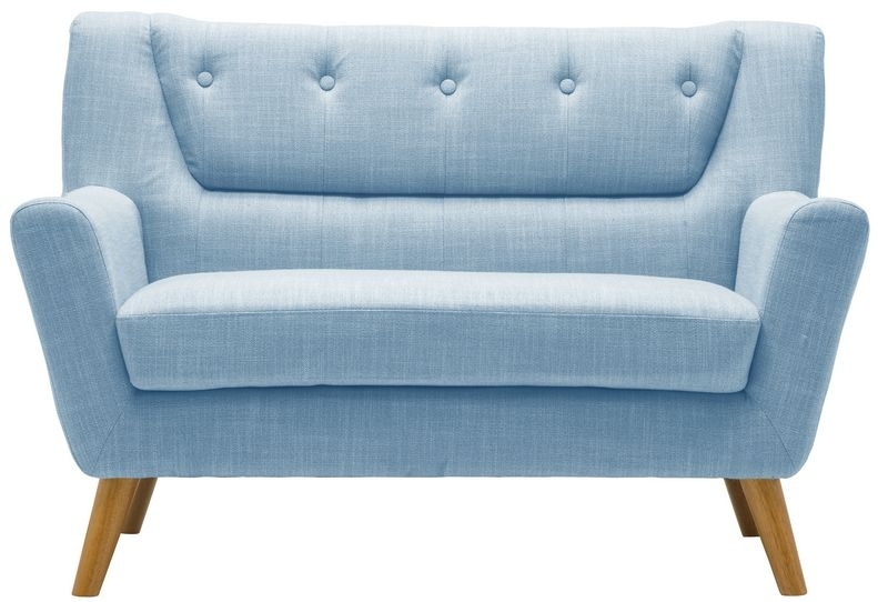 Birlea Lambeth Duck Egg Blue Fabric 2 Seater Sofa