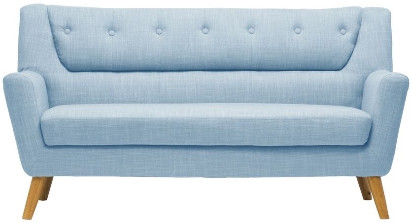Birlea Lambeth Duck Egg Blue Fabric 3 Seater Sofa
