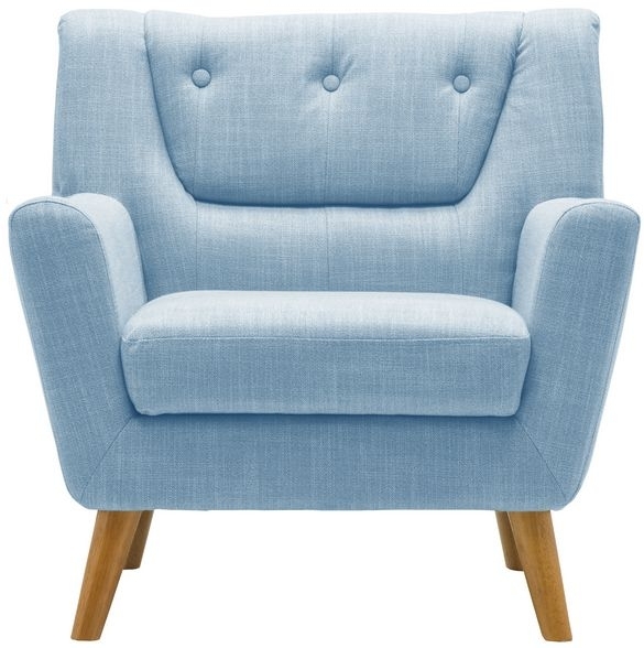 Birlea Lambeth Duck Egg Blue Fabric Armchair