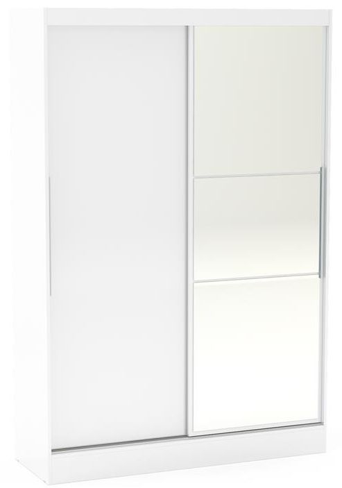 Birlea Lynx White 2 Door Sliding Mirror Wardrobe