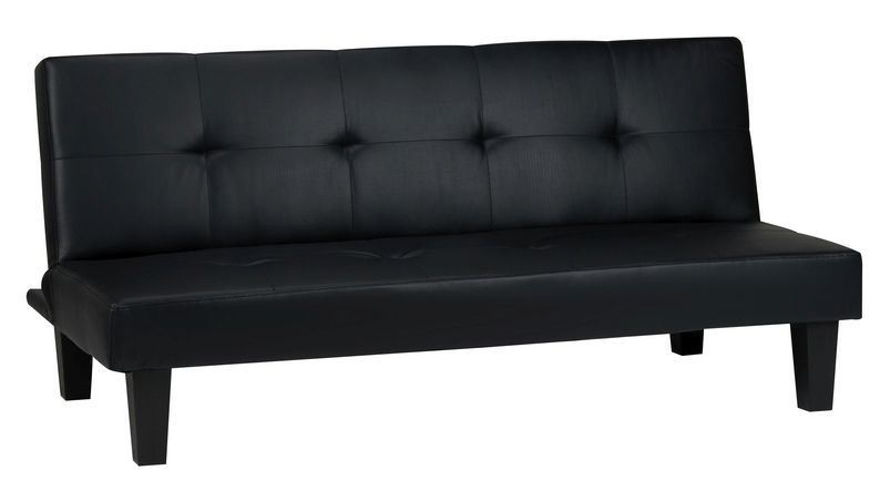 Birlea Franklin Black Faux Leather Sofa Bed