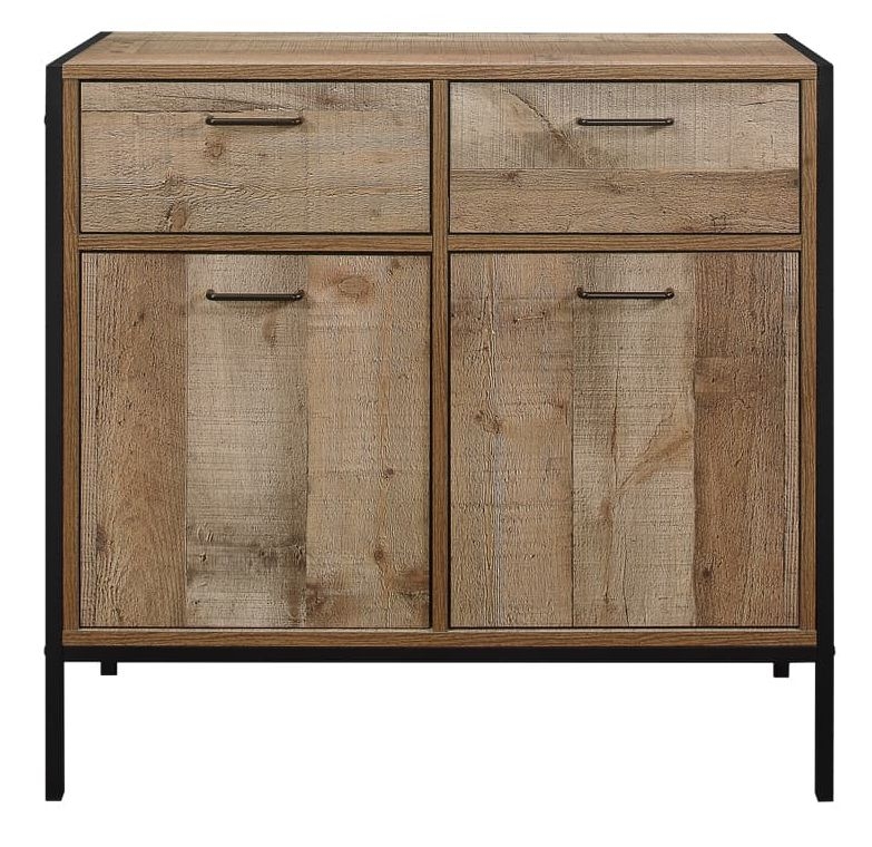 Birlea Urban Rustic Sideboard With Metal Frame