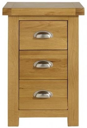 Birlea Woburn Oak Tall Bedside Cabinet