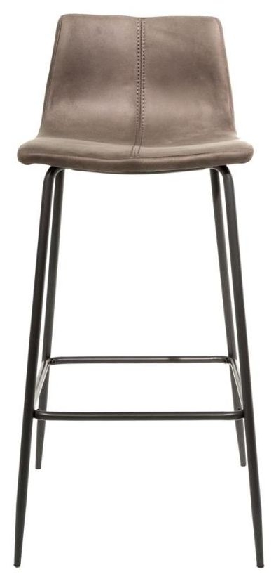 Bermuda Mussel Grey Moleskin Barstool Sold In Pairs