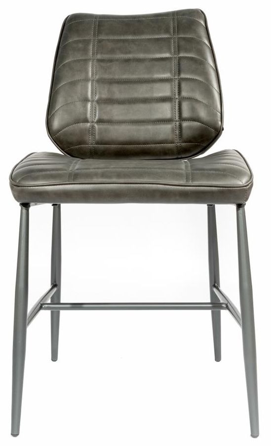 Gypsy Chic Grey Vegan Leather Dining Chair Sold In Pairs