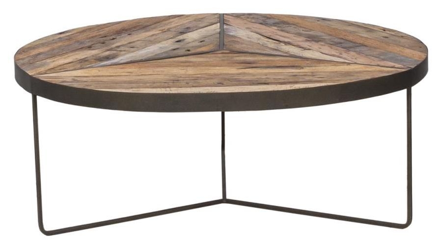 Reclaimed Chic Boatwood Large Round Coffee Table