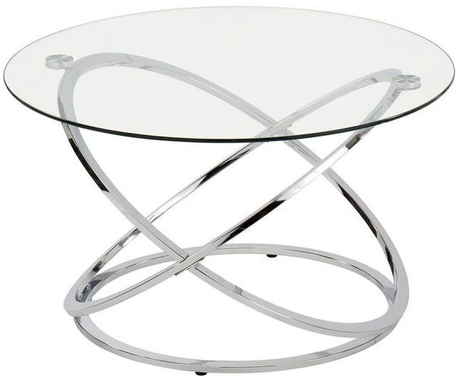 Value Rizzo Glass And Chrome Coffee Table