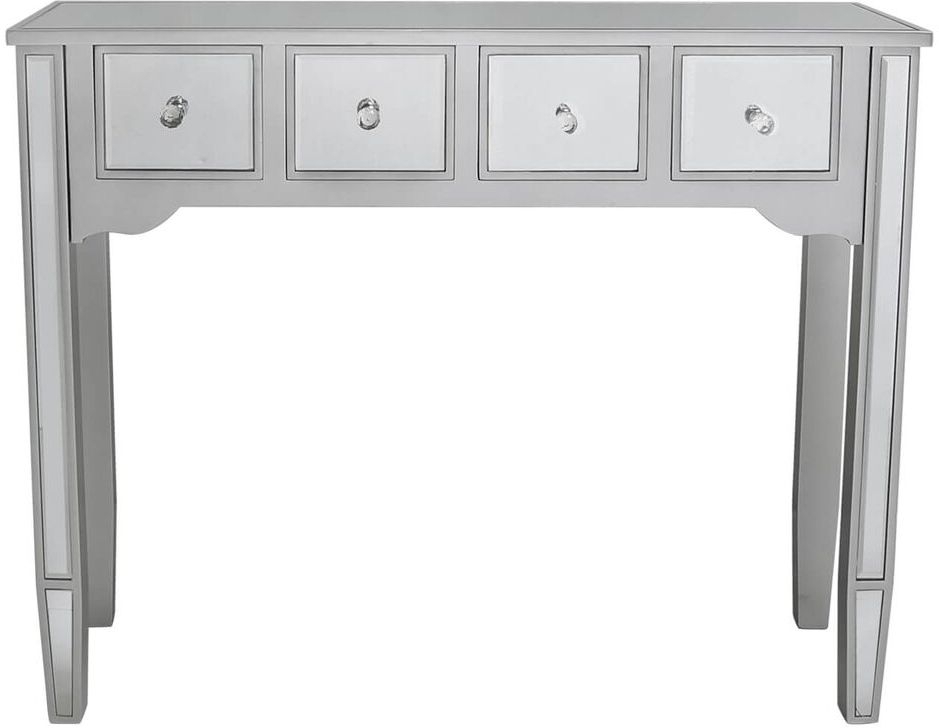 Value Silver Mirrored Console Table