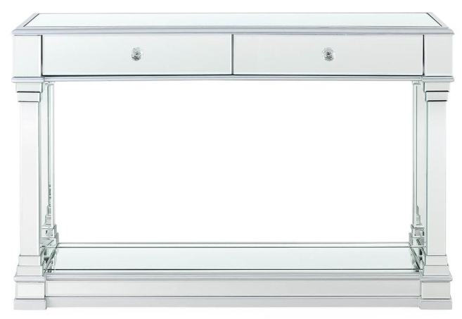 Athena Mirrored 2 Drawer Console Table