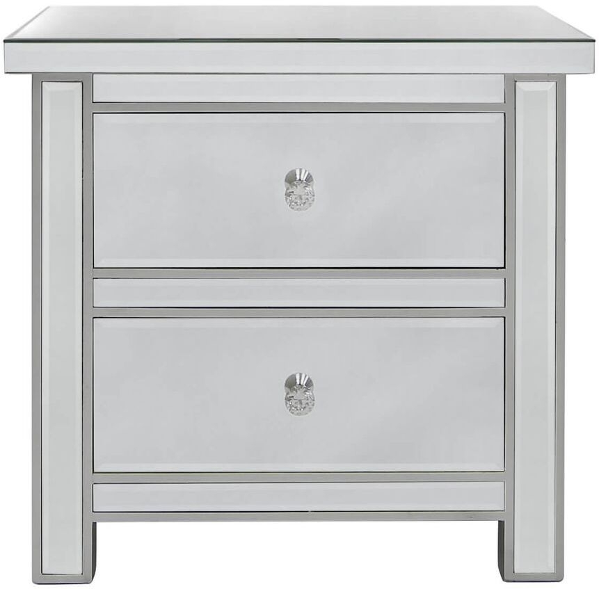 Classic Mirrored Bedside Cabinet