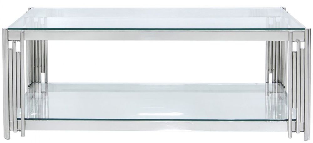 Cohen Glass And Chrome Coffee Table