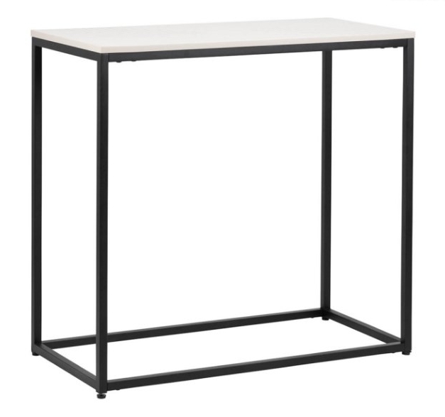 Page Industrial Grey And Black Console Table